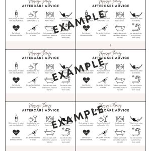 Massage template