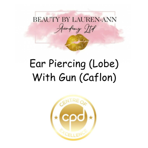 Earlobe with gun  (Caflon)